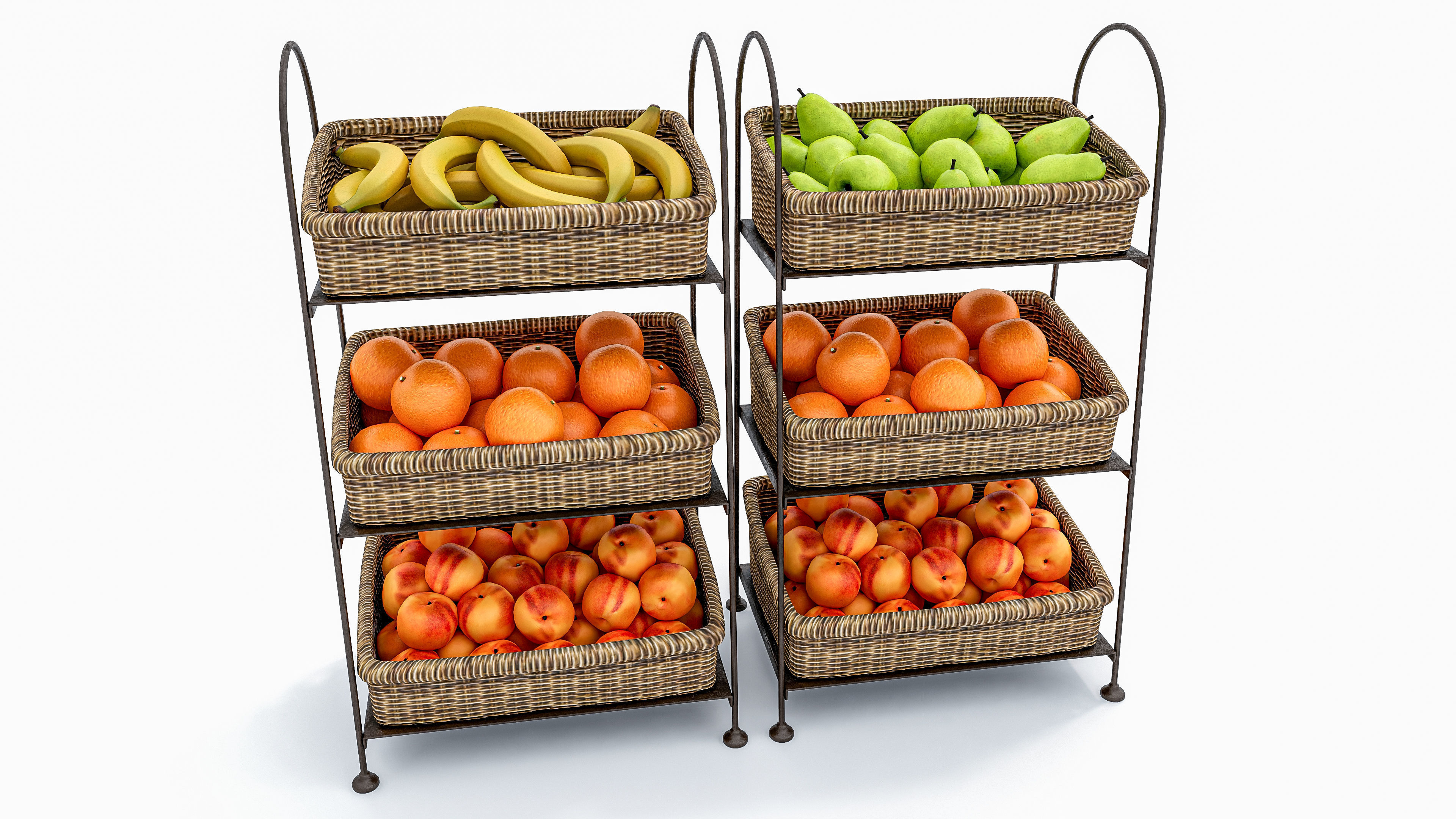 Fruits and vegetables Supermarket Grocery store 3D model_1