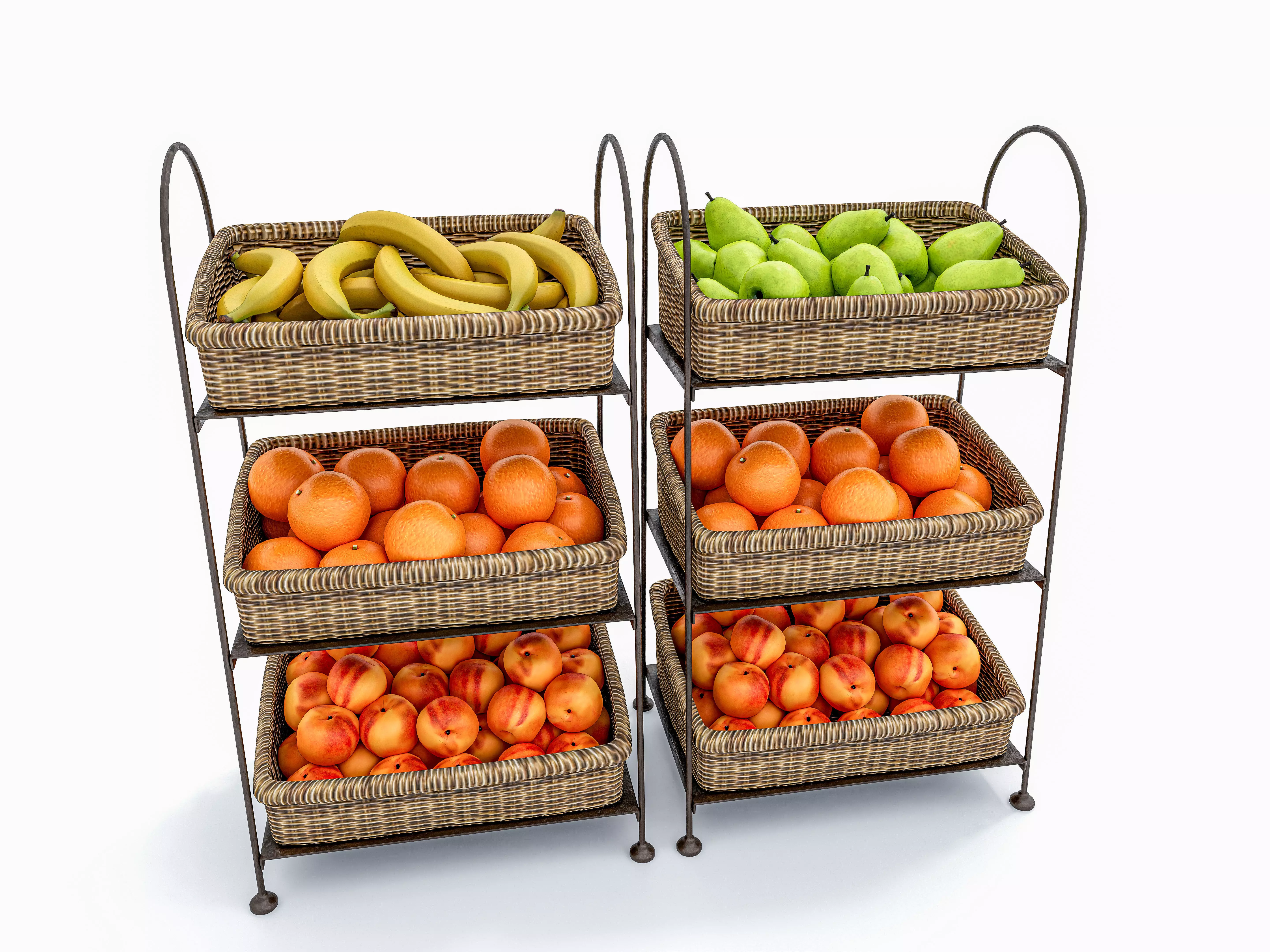Fruits and vegetables Supermarket Grocery store 3D model_0