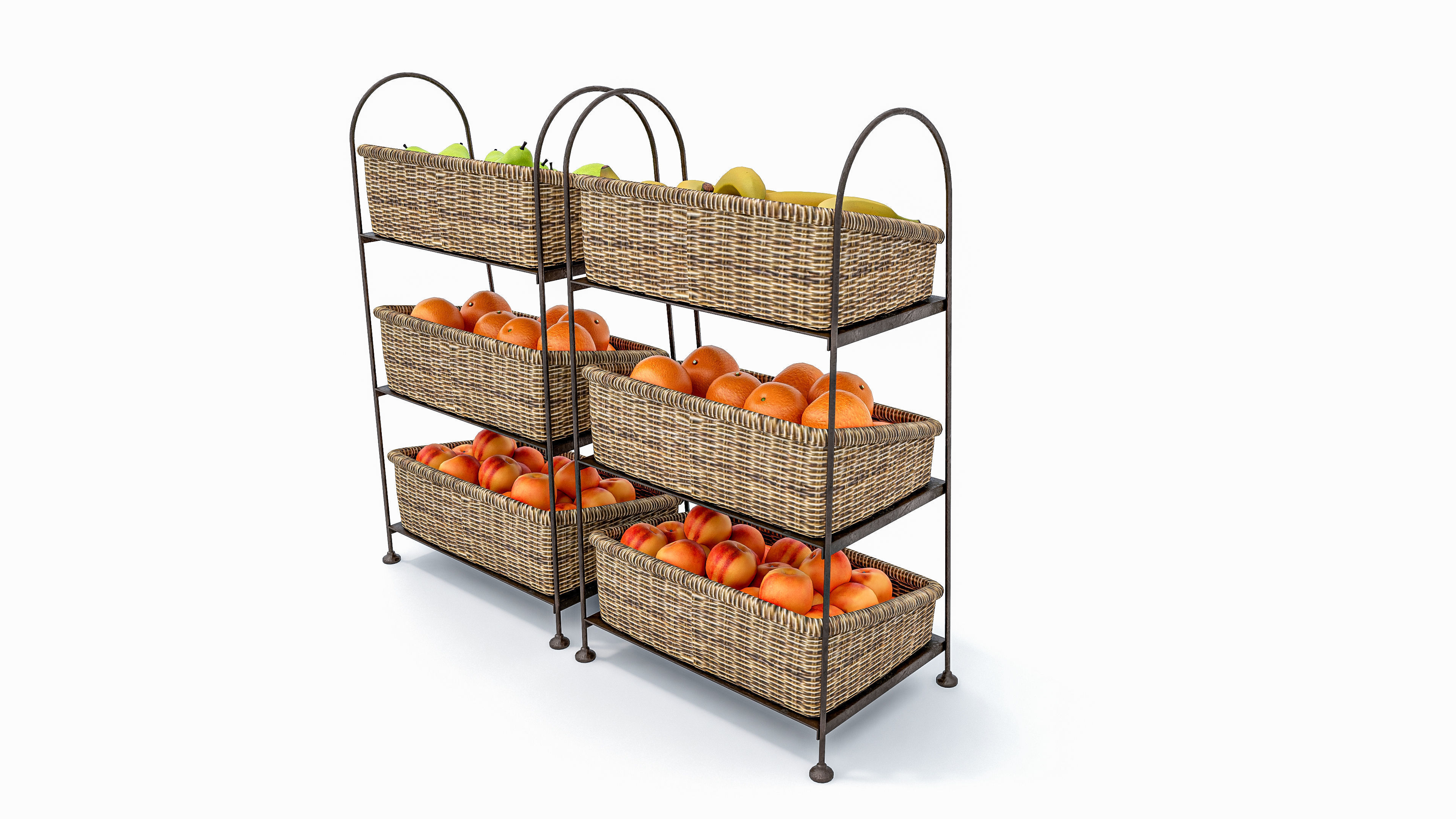 Fruits and vegetables Supermarket Grocery store 3D model_8