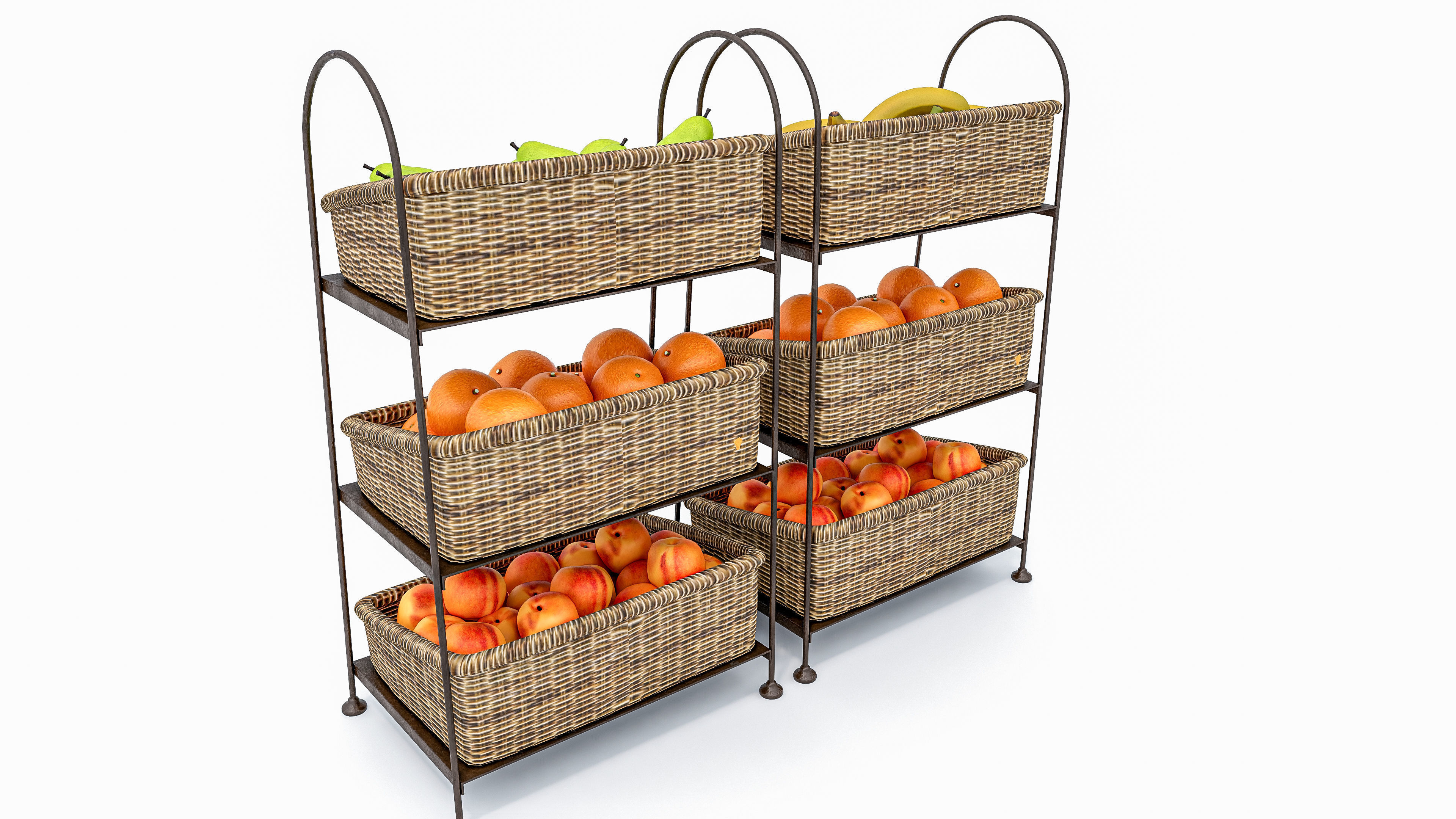 Fruits and vegetables Supermarket Grocery store 3D model_5