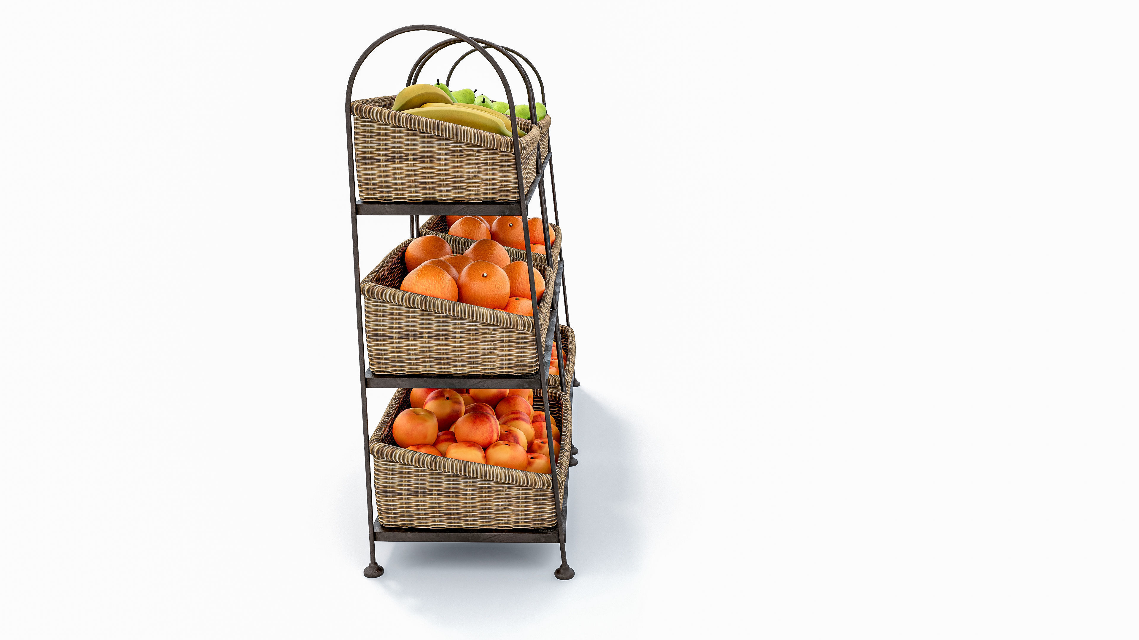 Fruits and vegetables Supermarket Grocery store 3D model_9