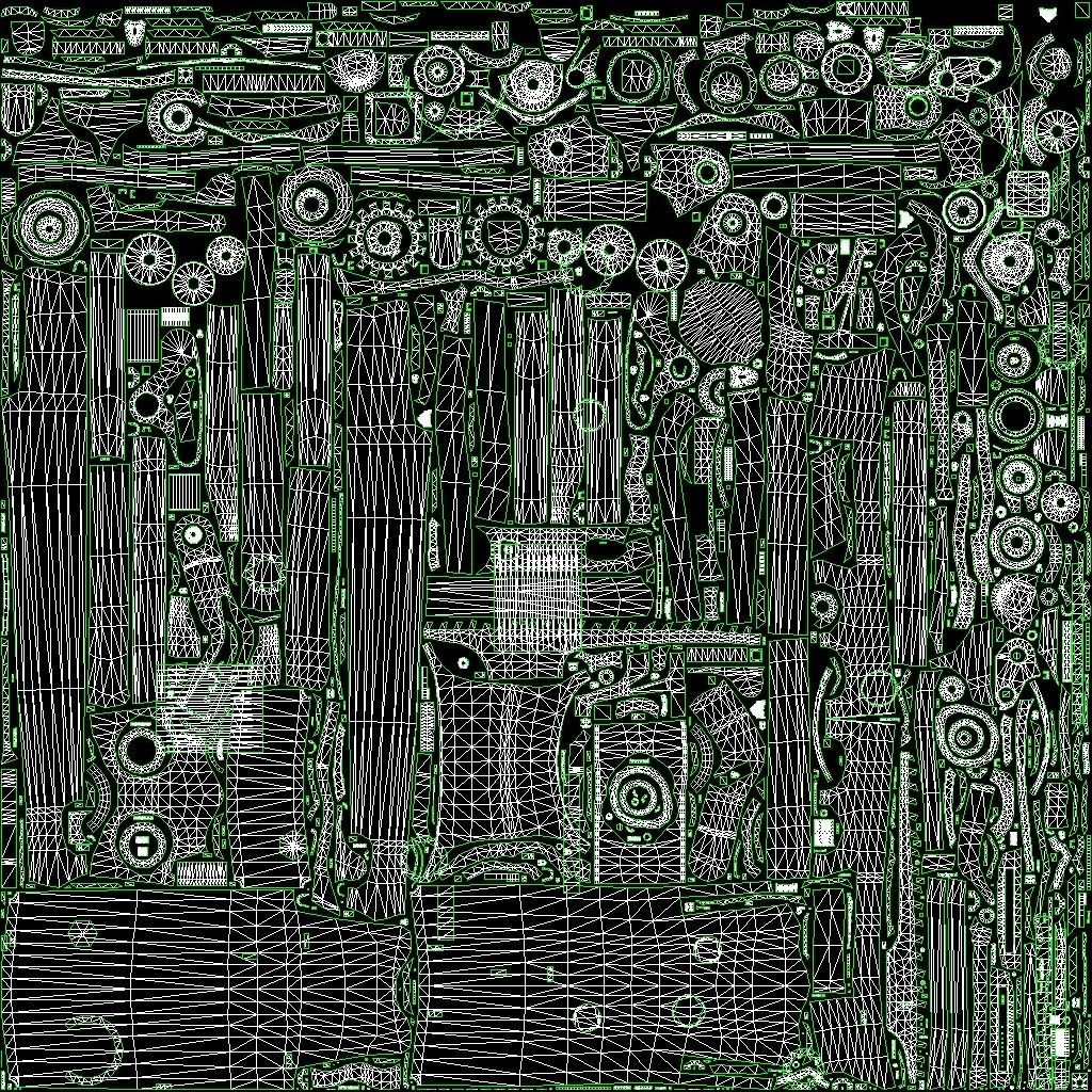 MTB full suspension frame Low-poly 3D model_10