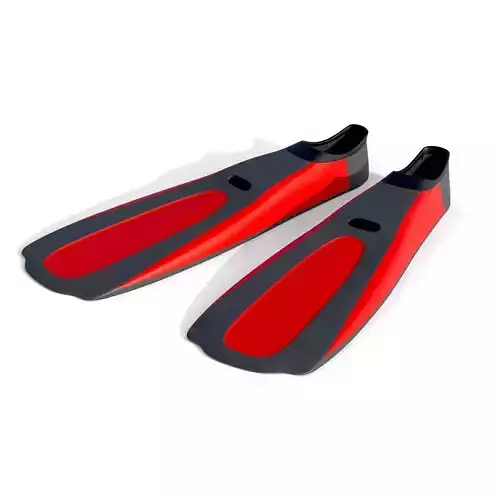 Dive Flippers Red