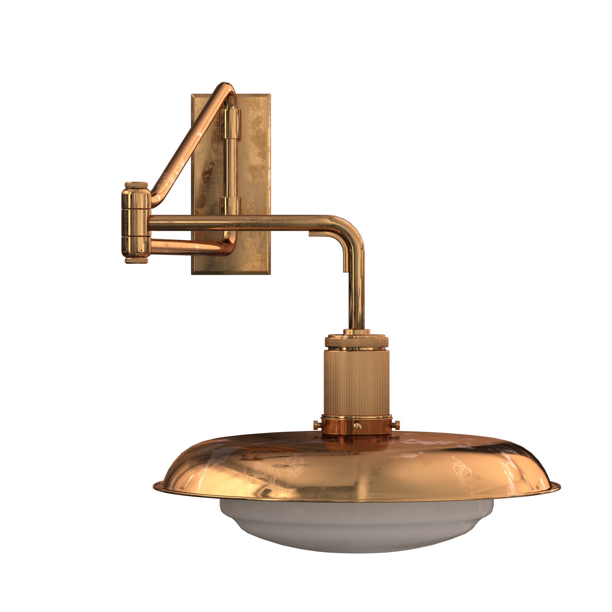 OSCAR SCONCE METAL SHADE 3D model_1