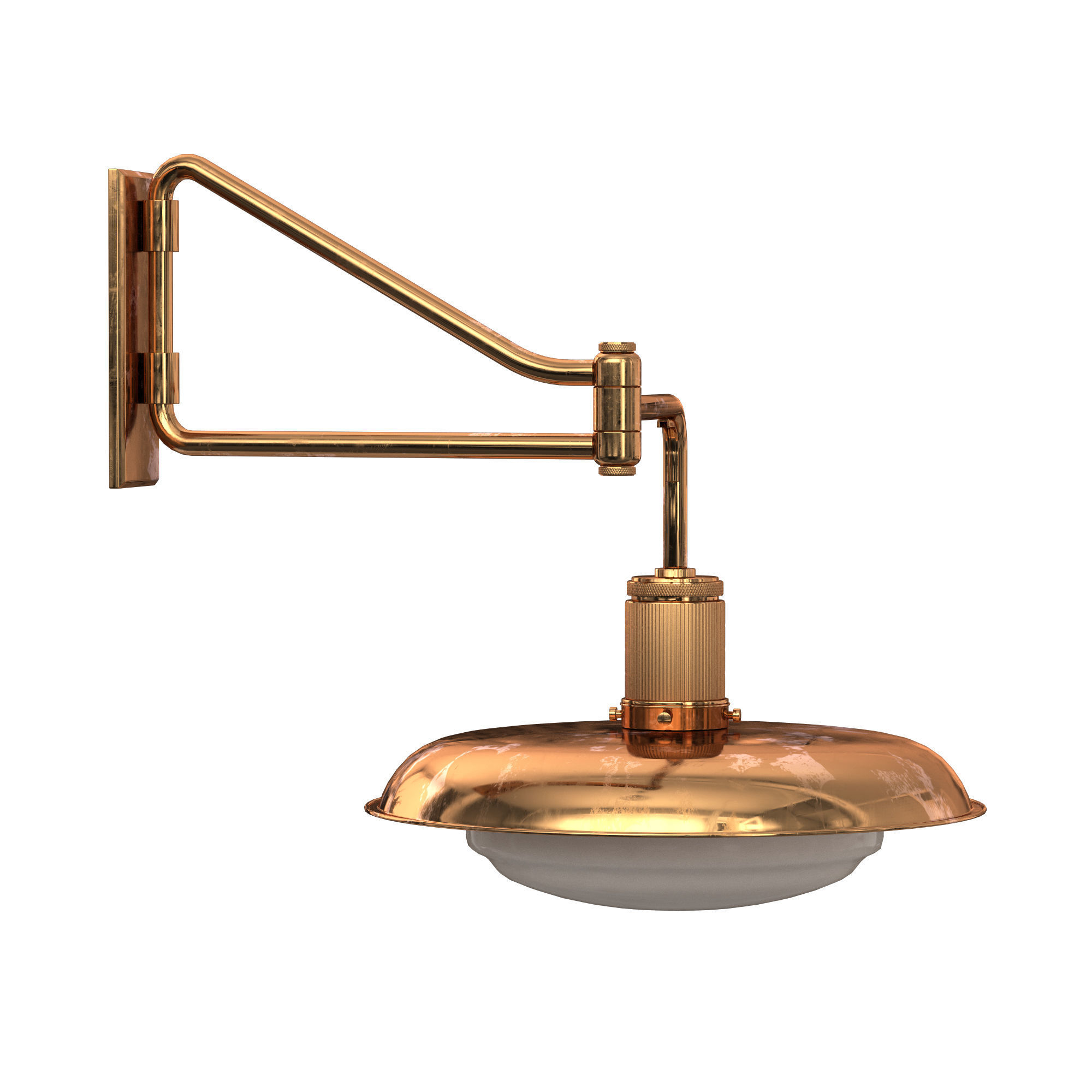 OSCAR SCONCE METAL SHADE 3D model_4