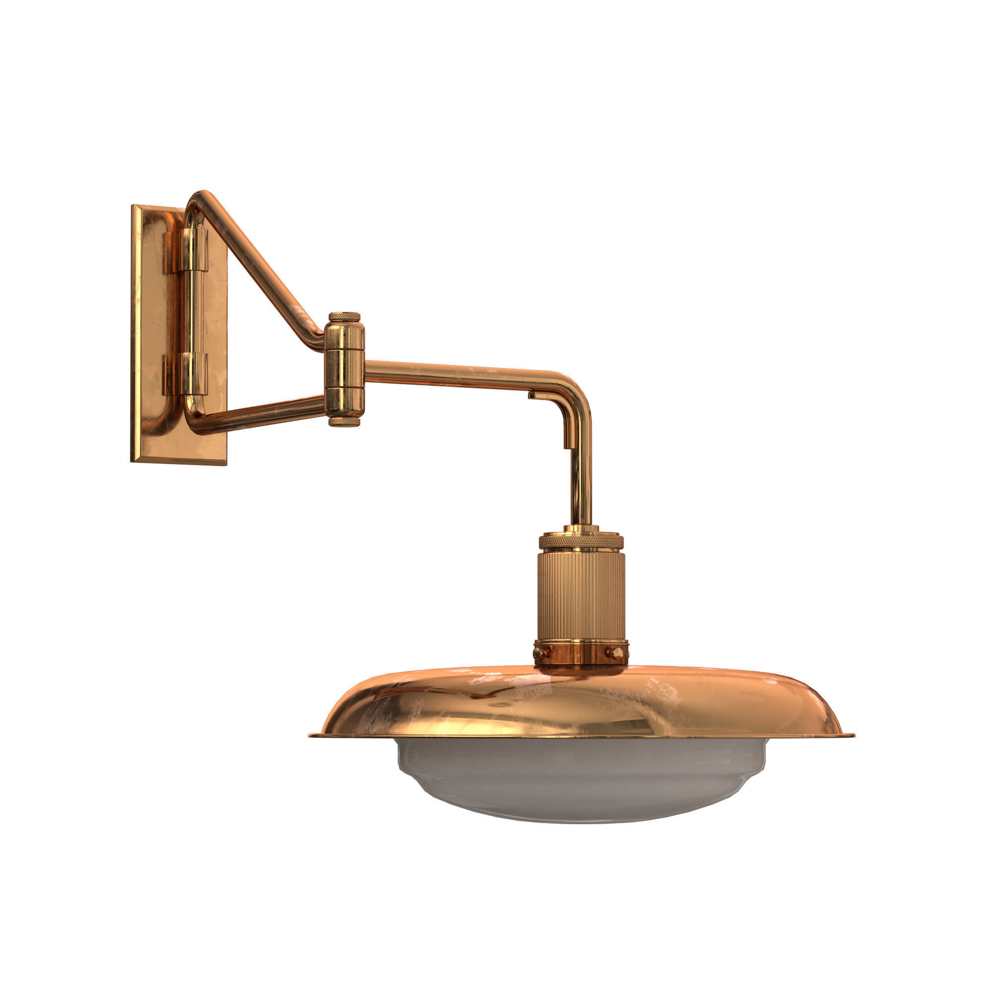 OSCAR SCONCE METAL SHADE 3D model_2