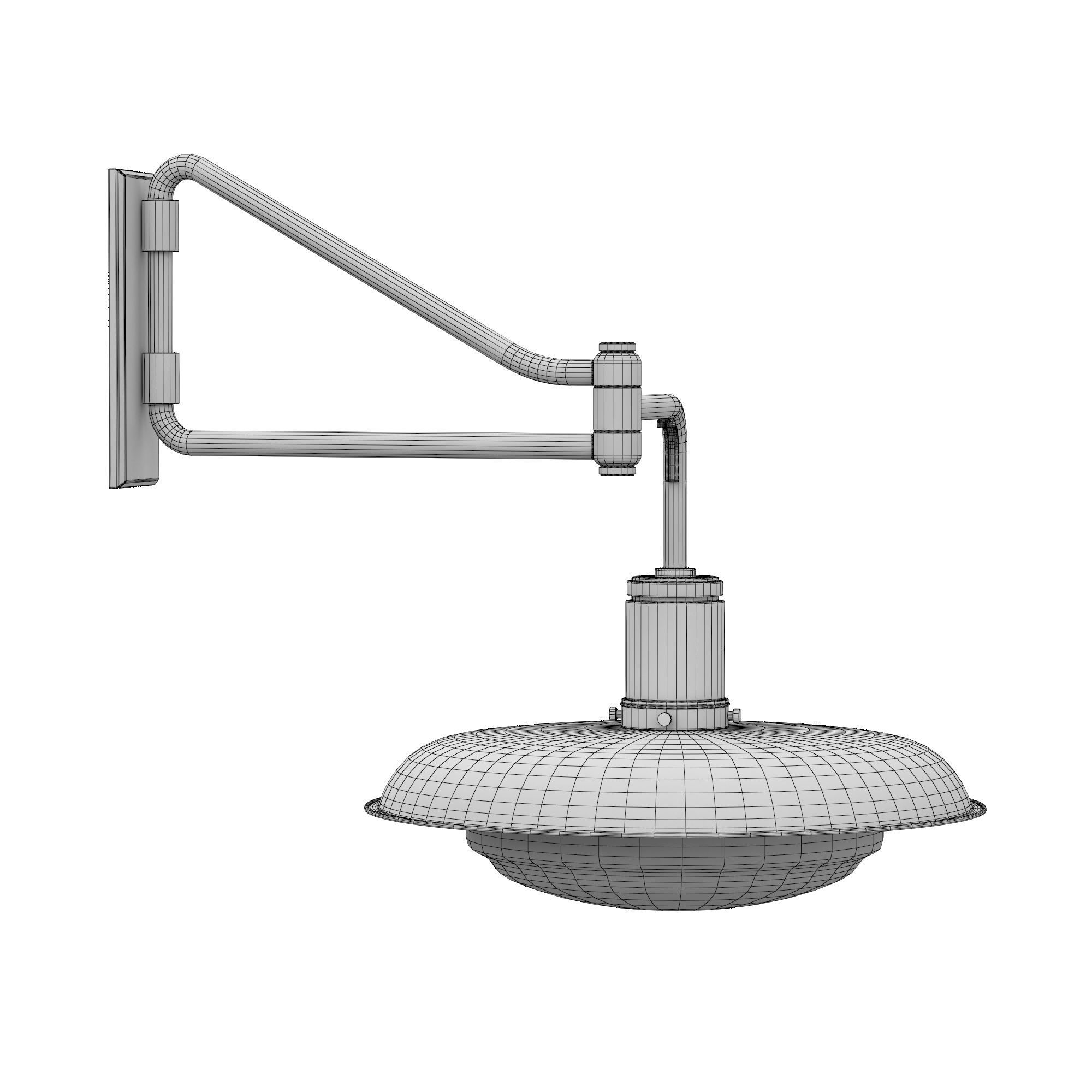 OSCAR SCONCE METAL SHADE 3D model_5