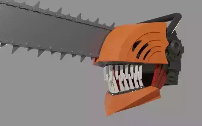 CHAIN SAW MAN HELMET MASK FAN ART FOR COSPLAY