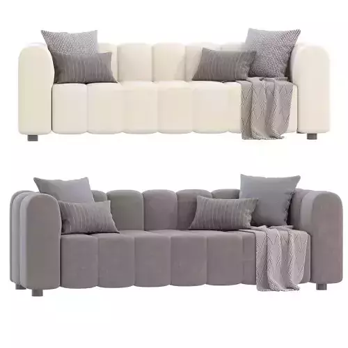 Luxury Sofa Solid Velvet by Homary