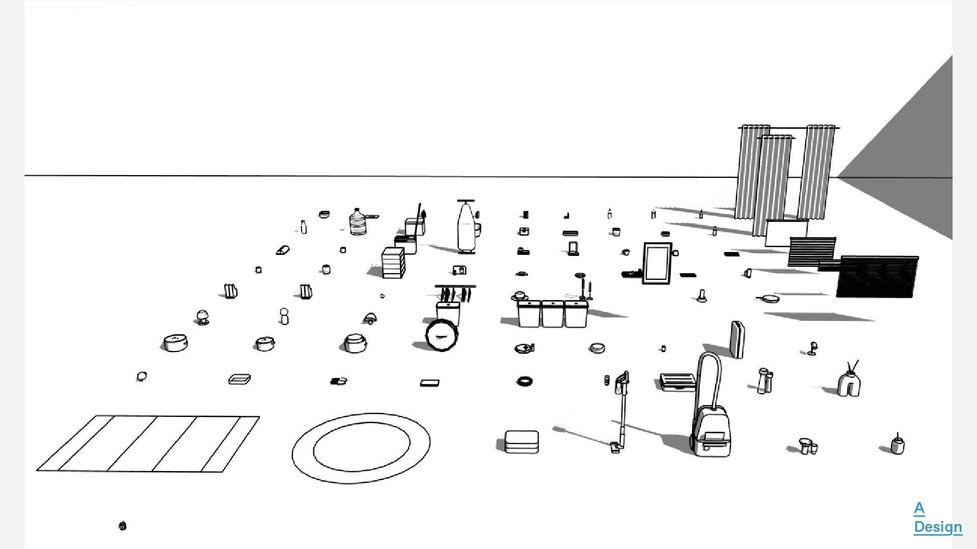 Decor - Pack of revit families 3D model_10