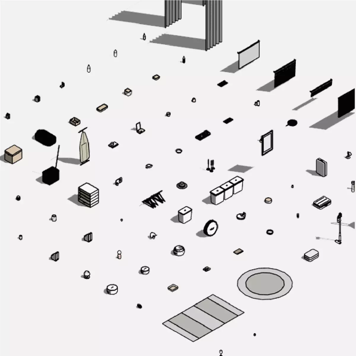 Decor - Pack of revit families 3D model_0