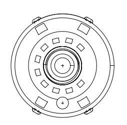 Rotary switch 1 circuit 12 positions 3D model_7