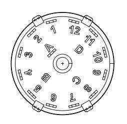 Rotary switch 1 circuit 12 positions 3D model_6