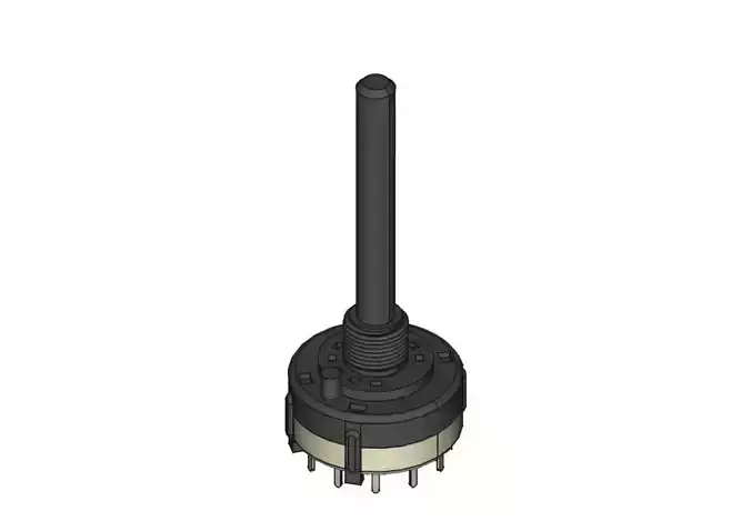 Rotary switch 2 circuits 6 positions