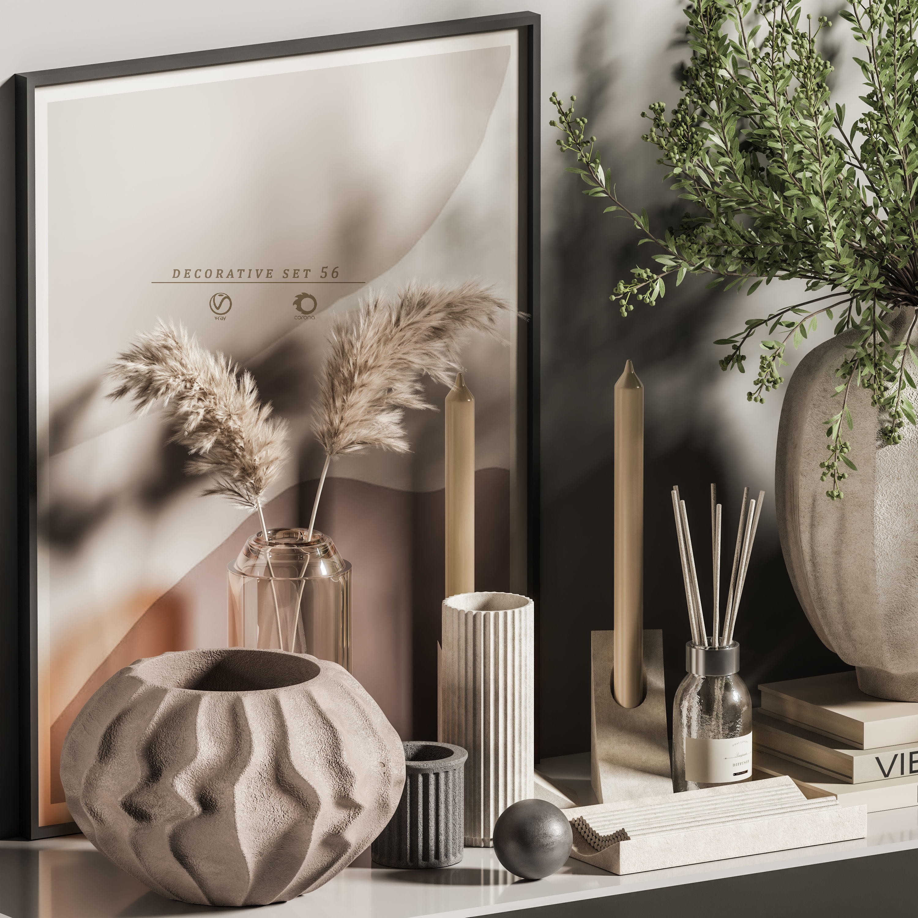 decorative set 56 3D model_5