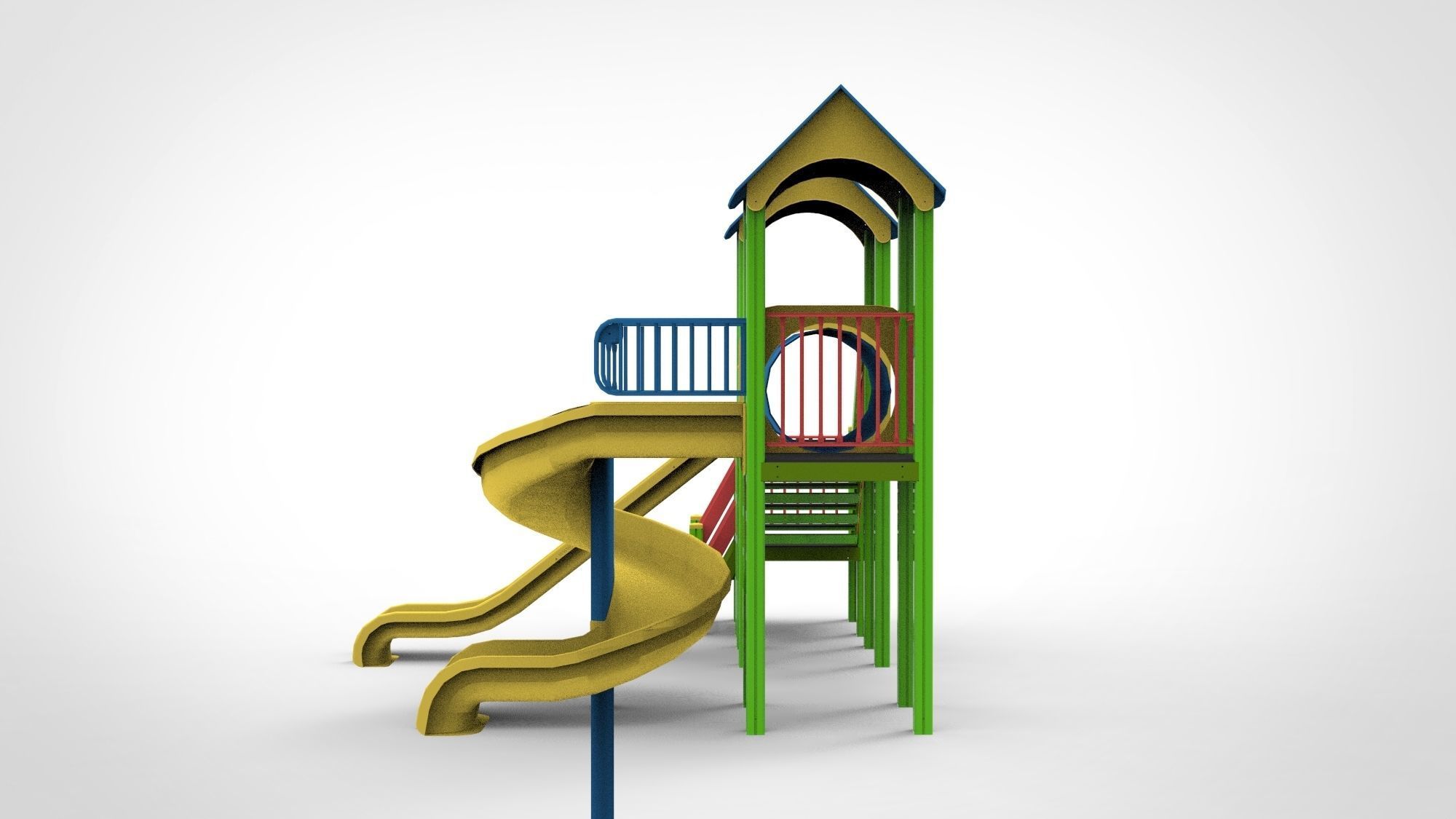 Playground for kids 3D model_4
