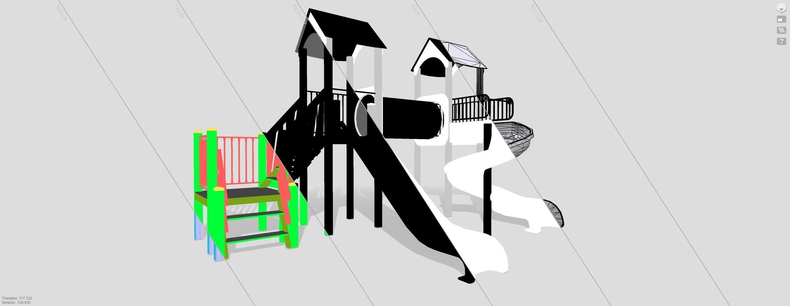 Playground for kids 3D model_13
