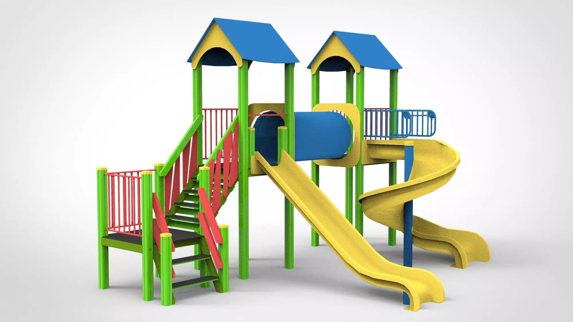 Playground for kids 3D model_0