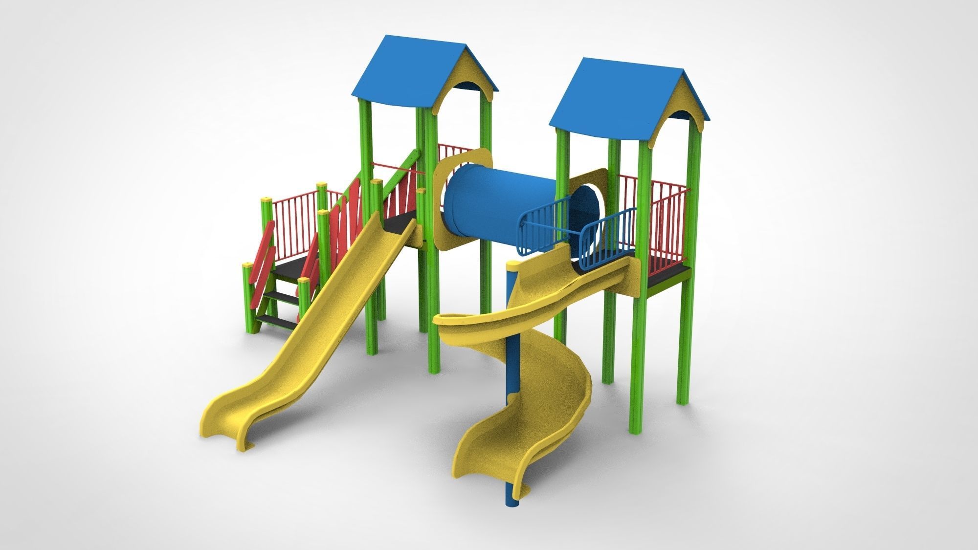 Playground for kids 3D model_10