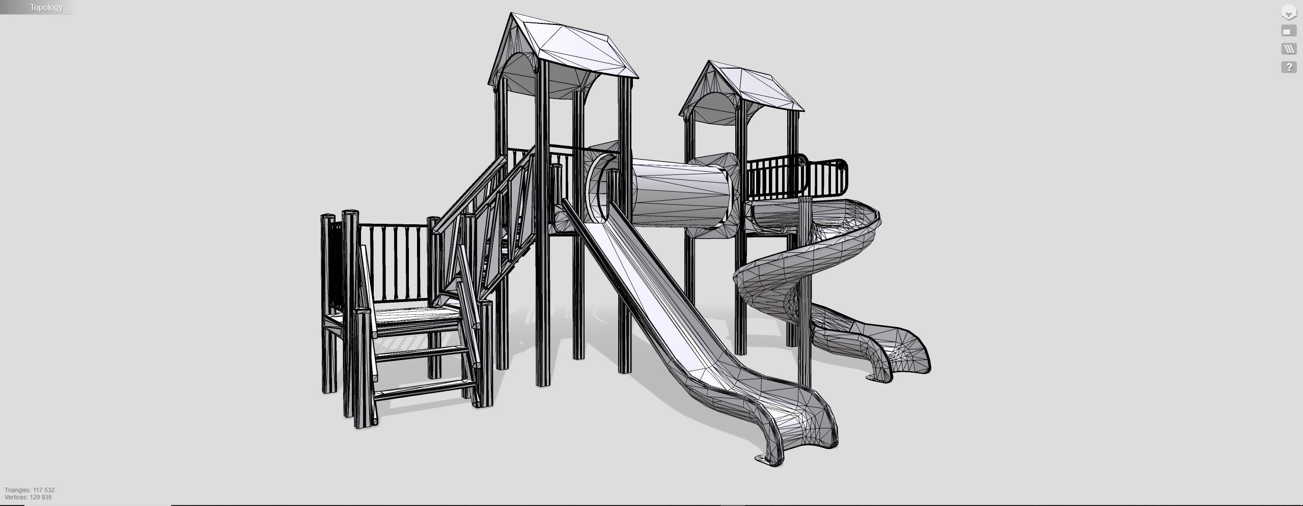 Playground for kids 3D model_12