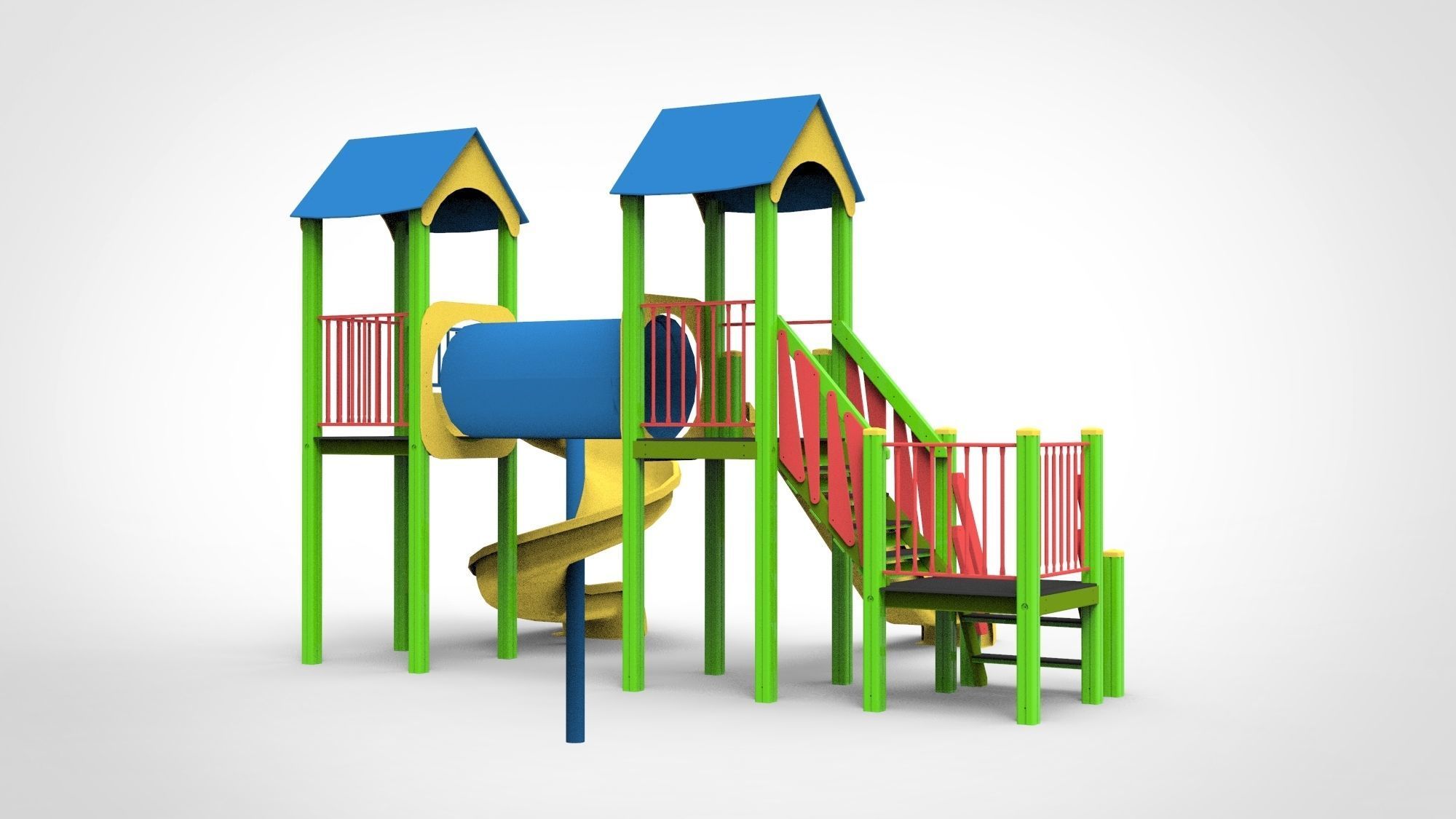 Playground for kids 3D model_6