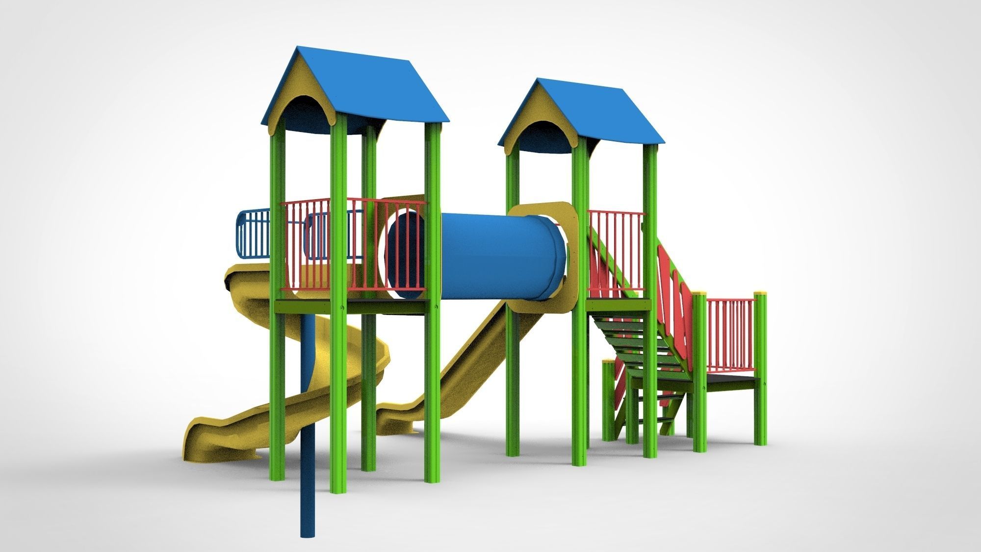 Playground for kids 3D model_5