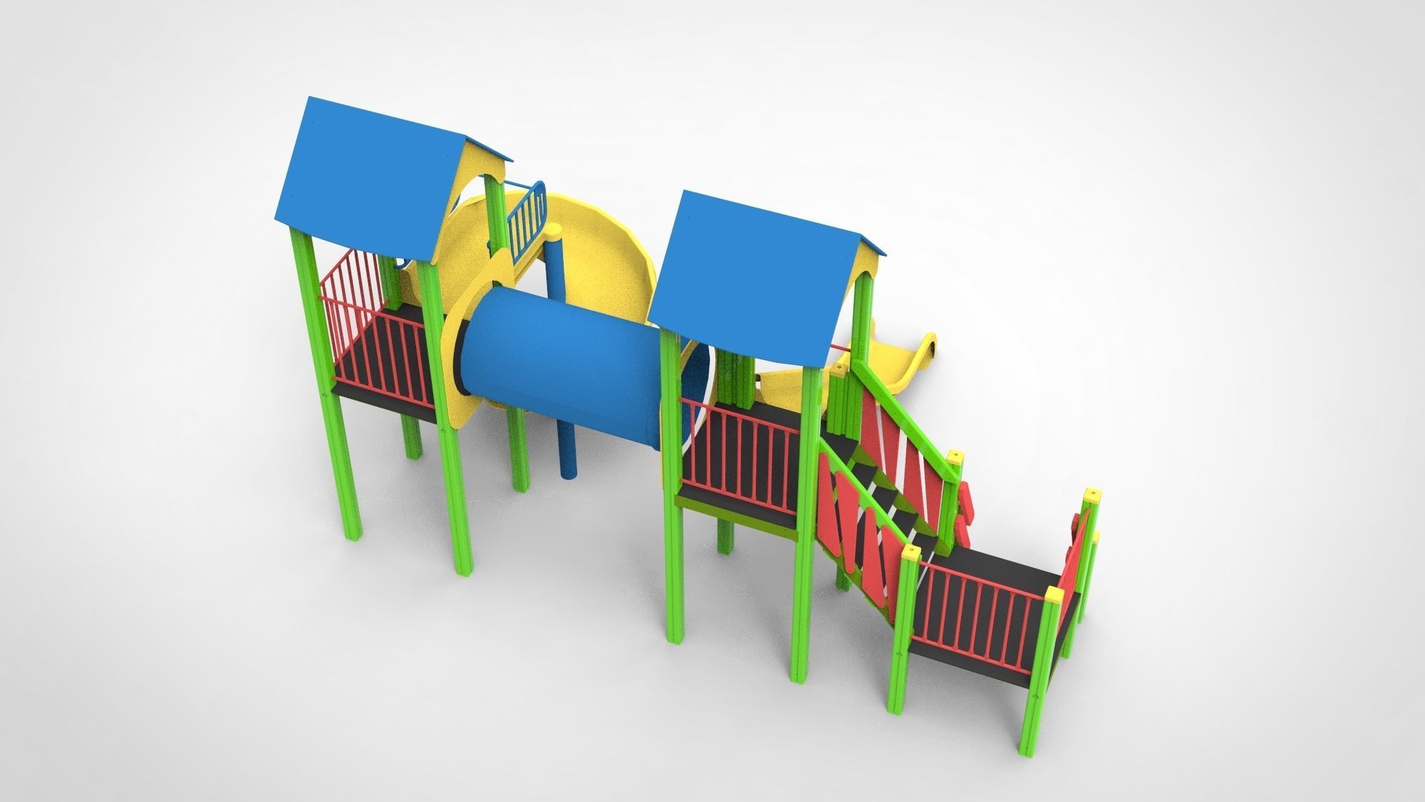 Playground for kids 3D model_7