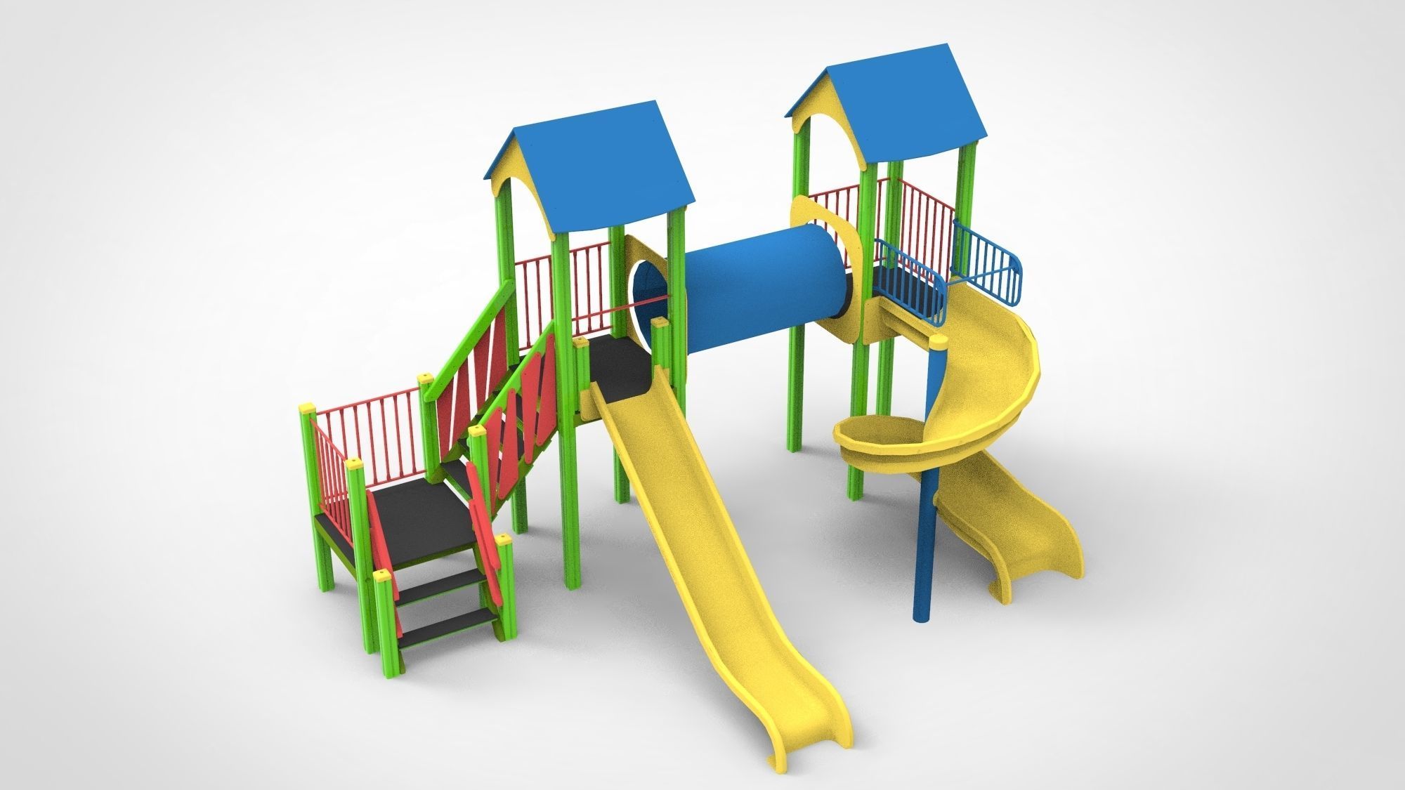 Playground for kids 3D model_9
