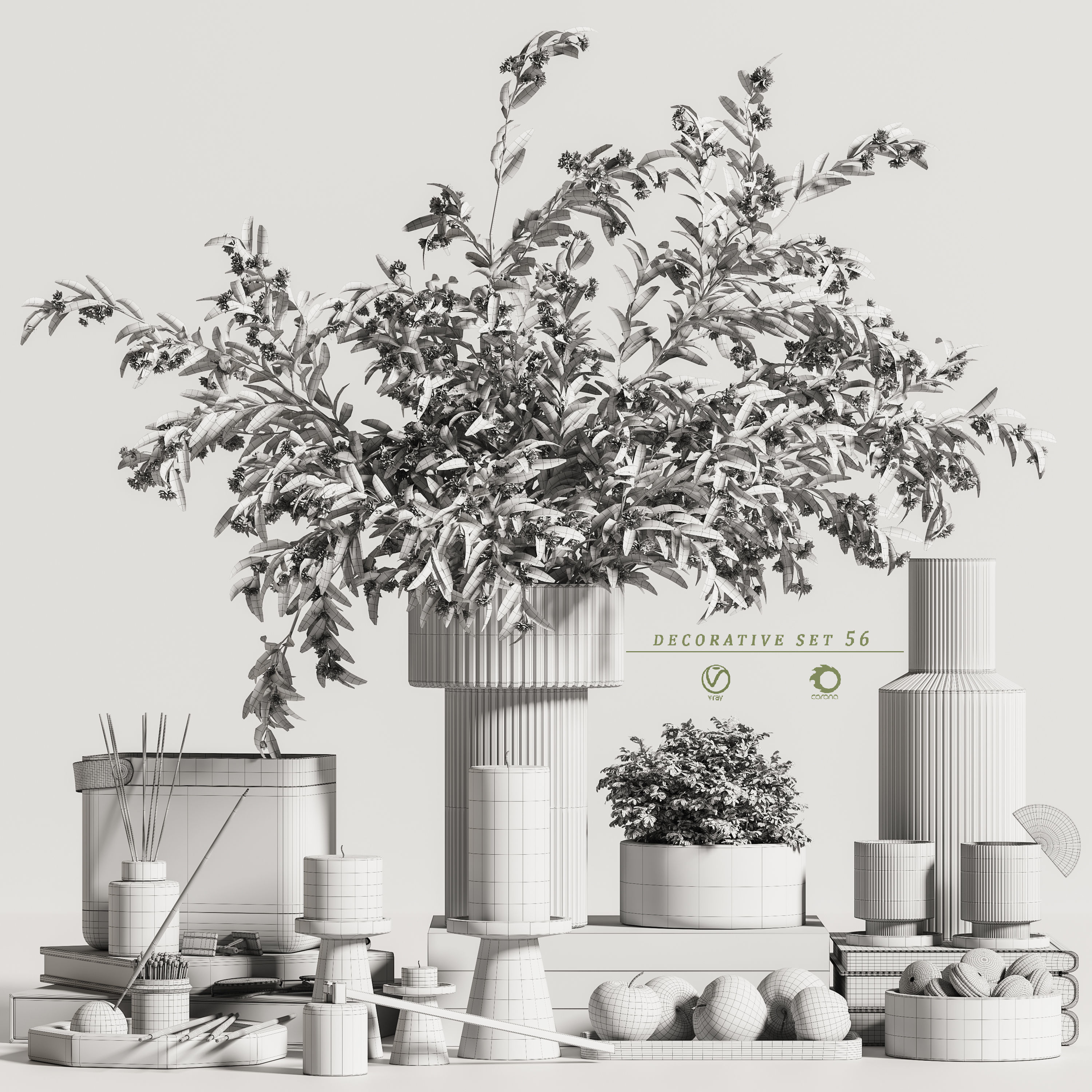 decorative set 57 3D model_6