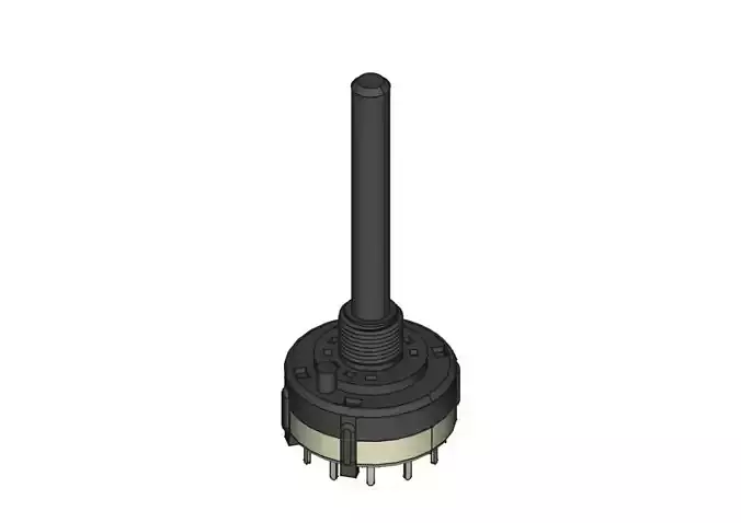 Rotary switch 4 circuits 3 positions