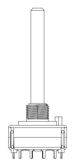 Rotary switch 4 circuits 3 positions 3D model | CGTrader
