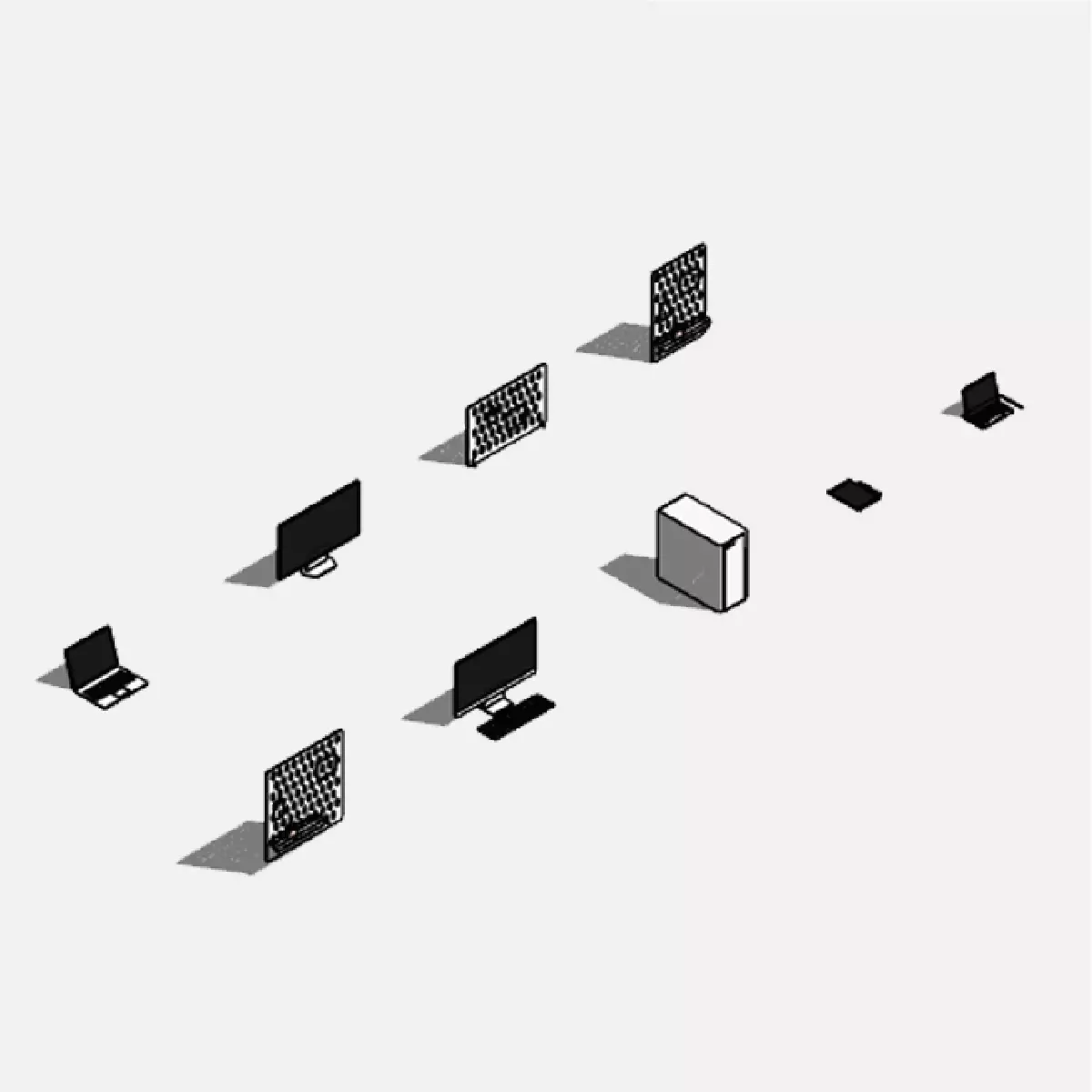 Home Appliances - Pack of revit families 3D model_0