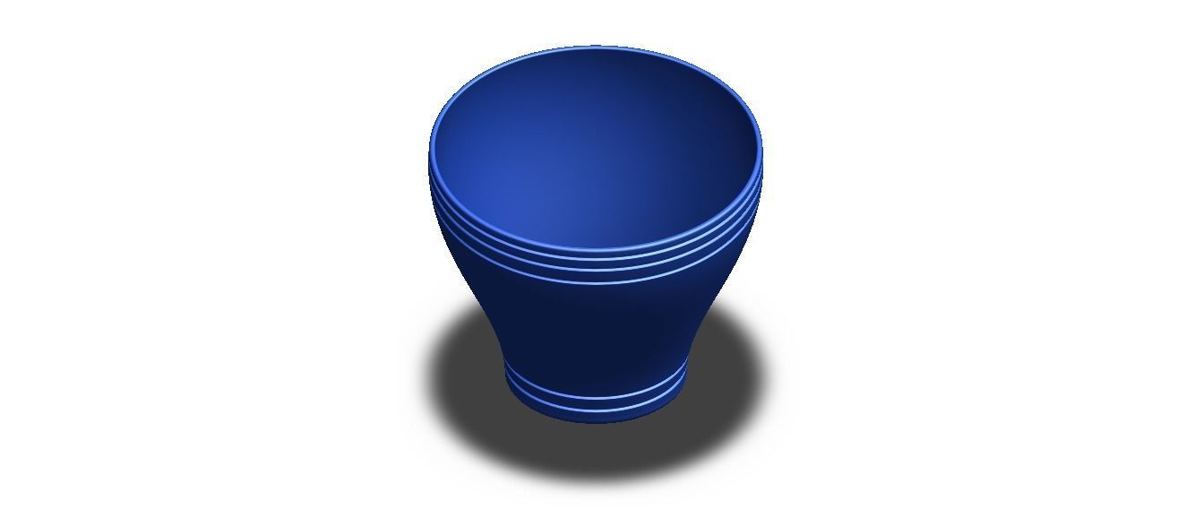 Office Waste Bin Plastic 3D print model_21