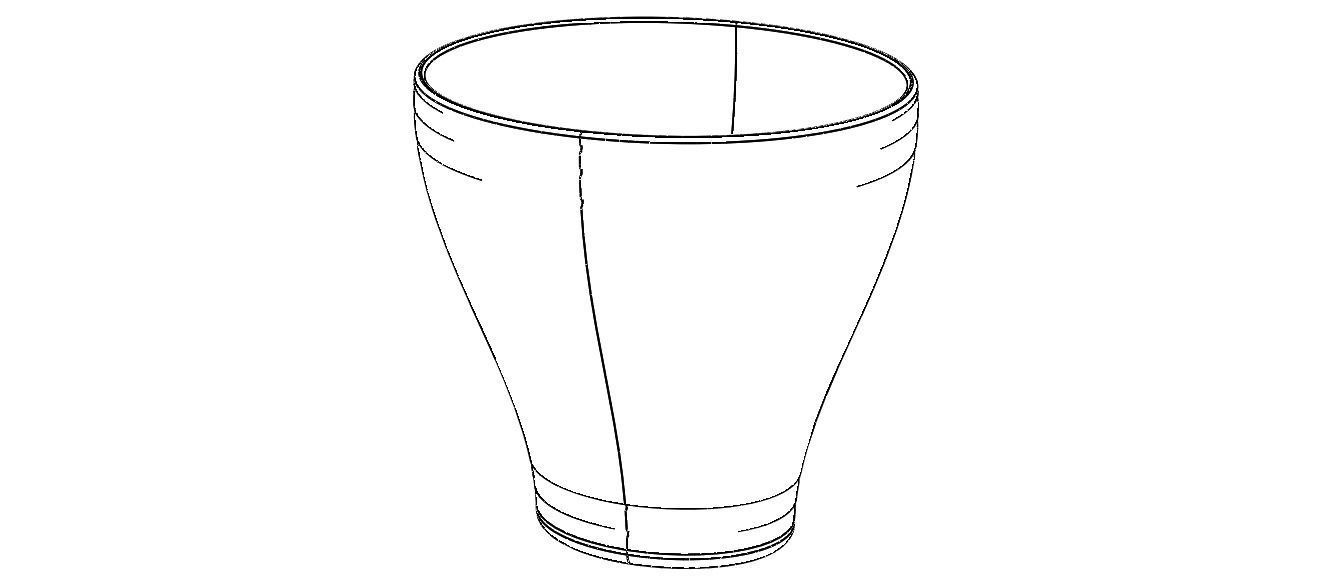 Office Waste Bin Plastic 3D print model_2