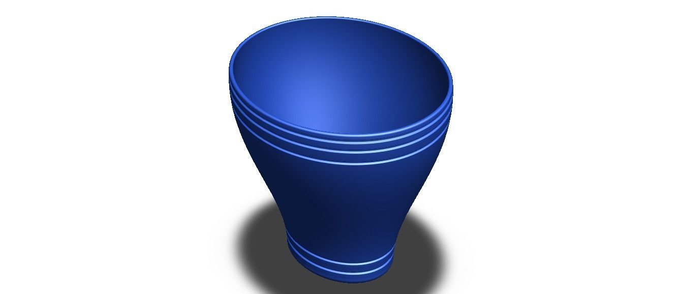 Office Waste Bin Plastic 3D print model_9