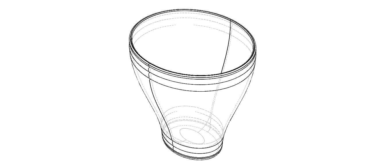 Office Waste Bin Plastic 3D print model_7