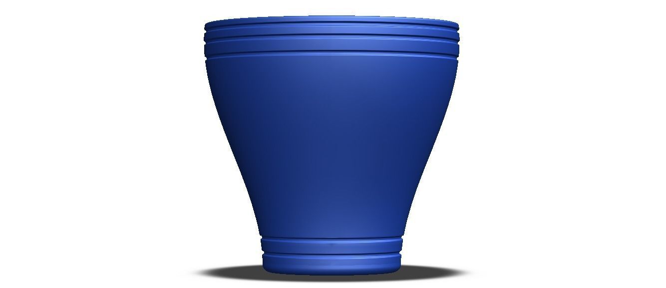 Office Waste Bin Plastic 3D print model_25