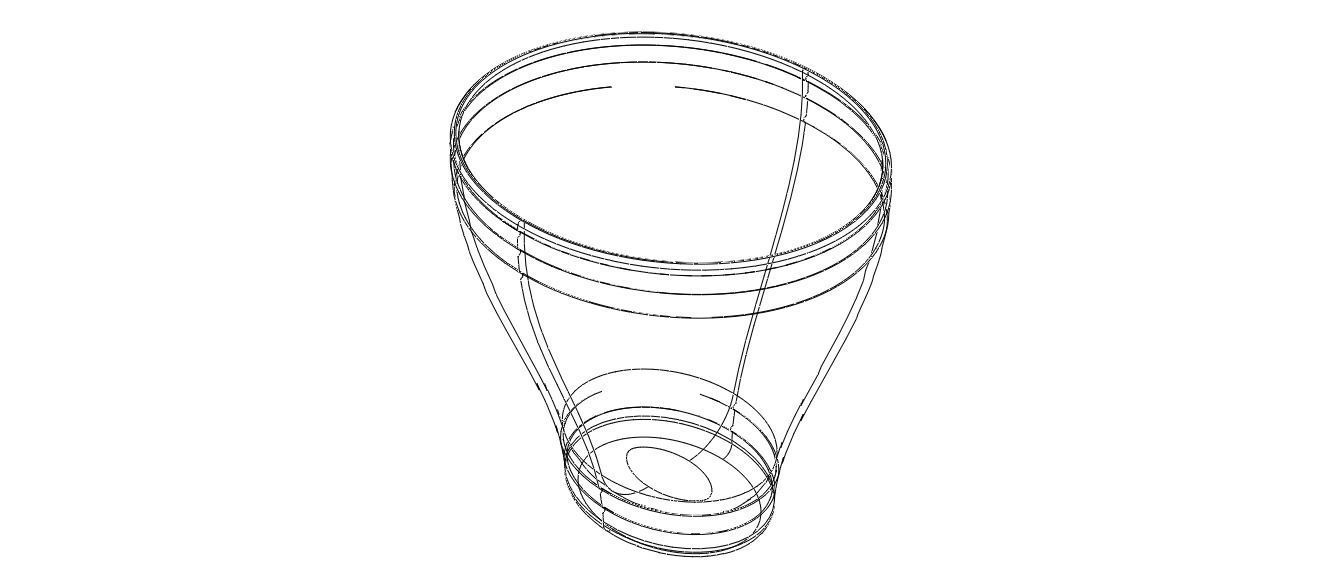 Office Waste Bin Plastic 3D print model_8