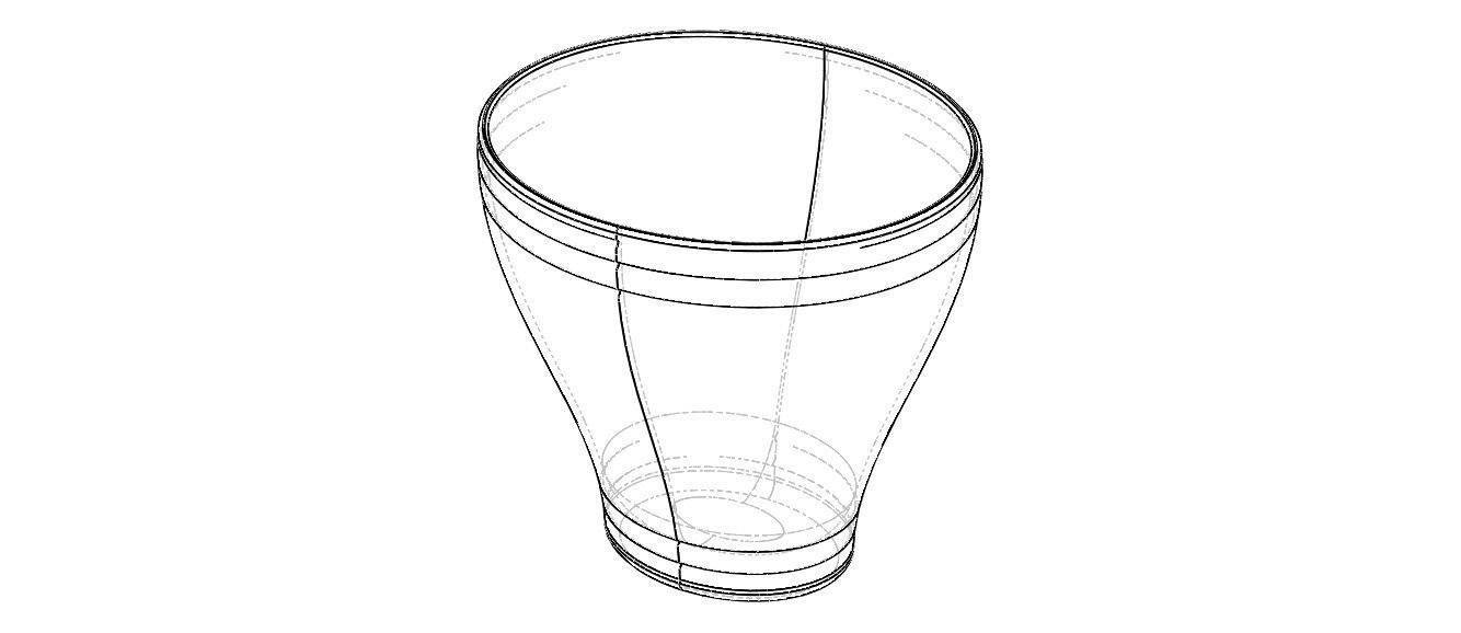 Office Waste Bin Plastic 3D print model_11