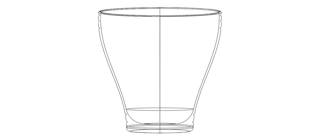 Office Waste Bin Plastic 3D print model_24