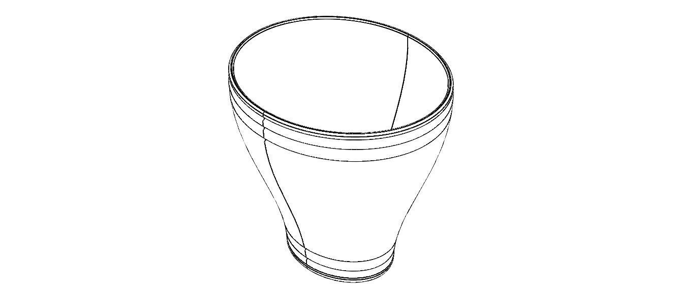 Office Waste Bin Plastic 3D print model_6