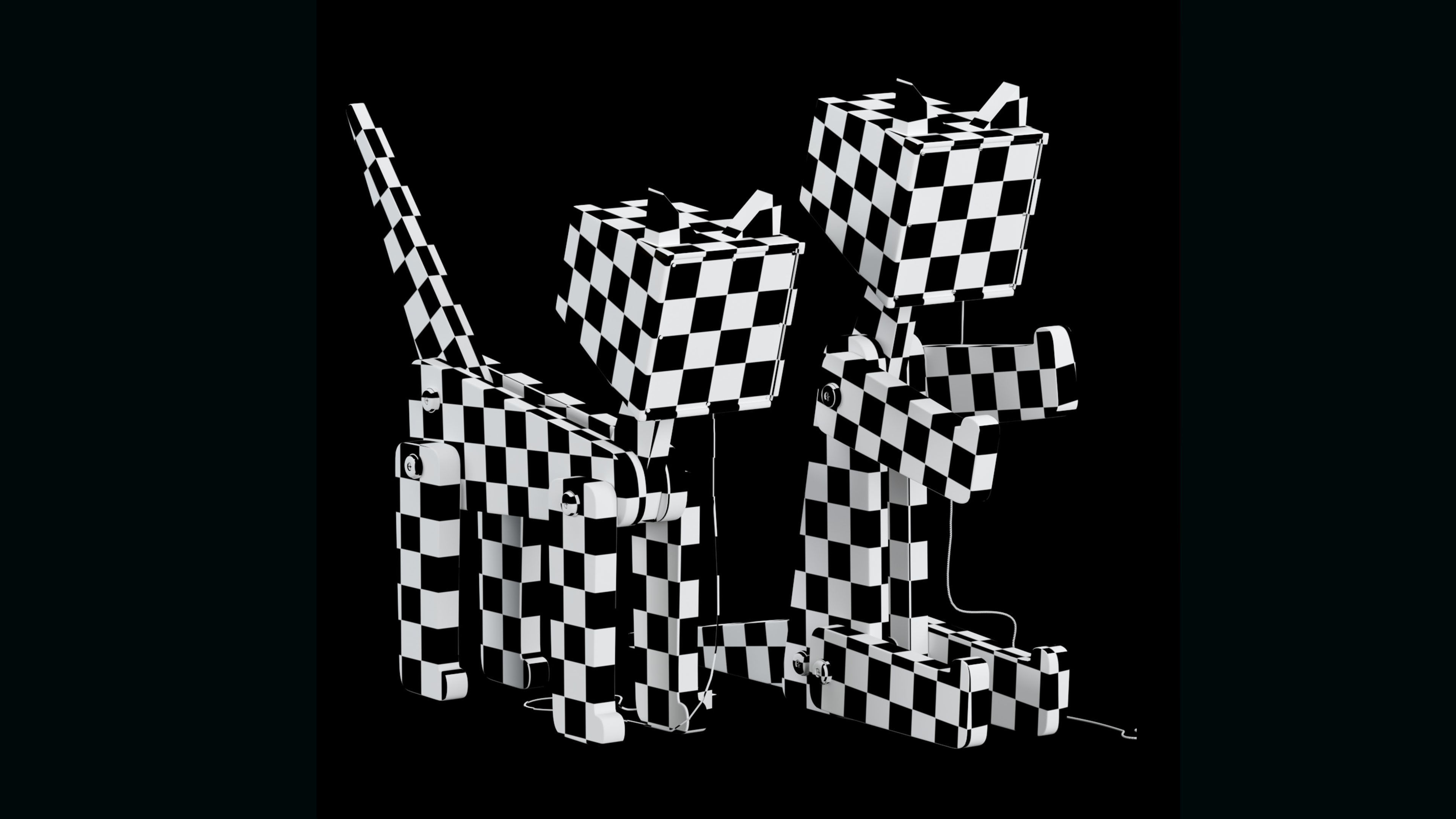 HROOME WOODEN CAT LAMP 3D model_6