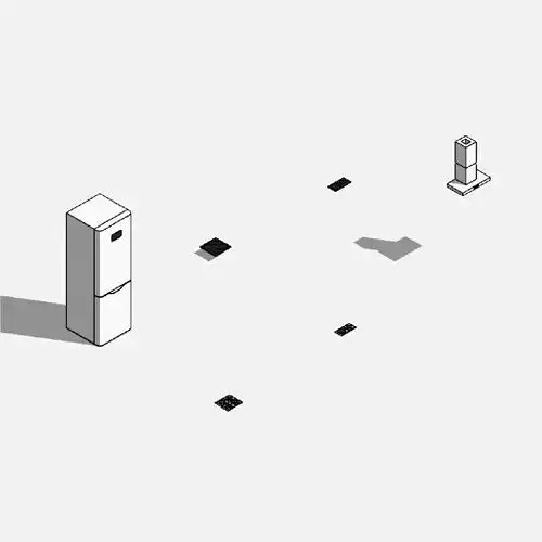 Kitchen equipment - Pack of revit families 3D model