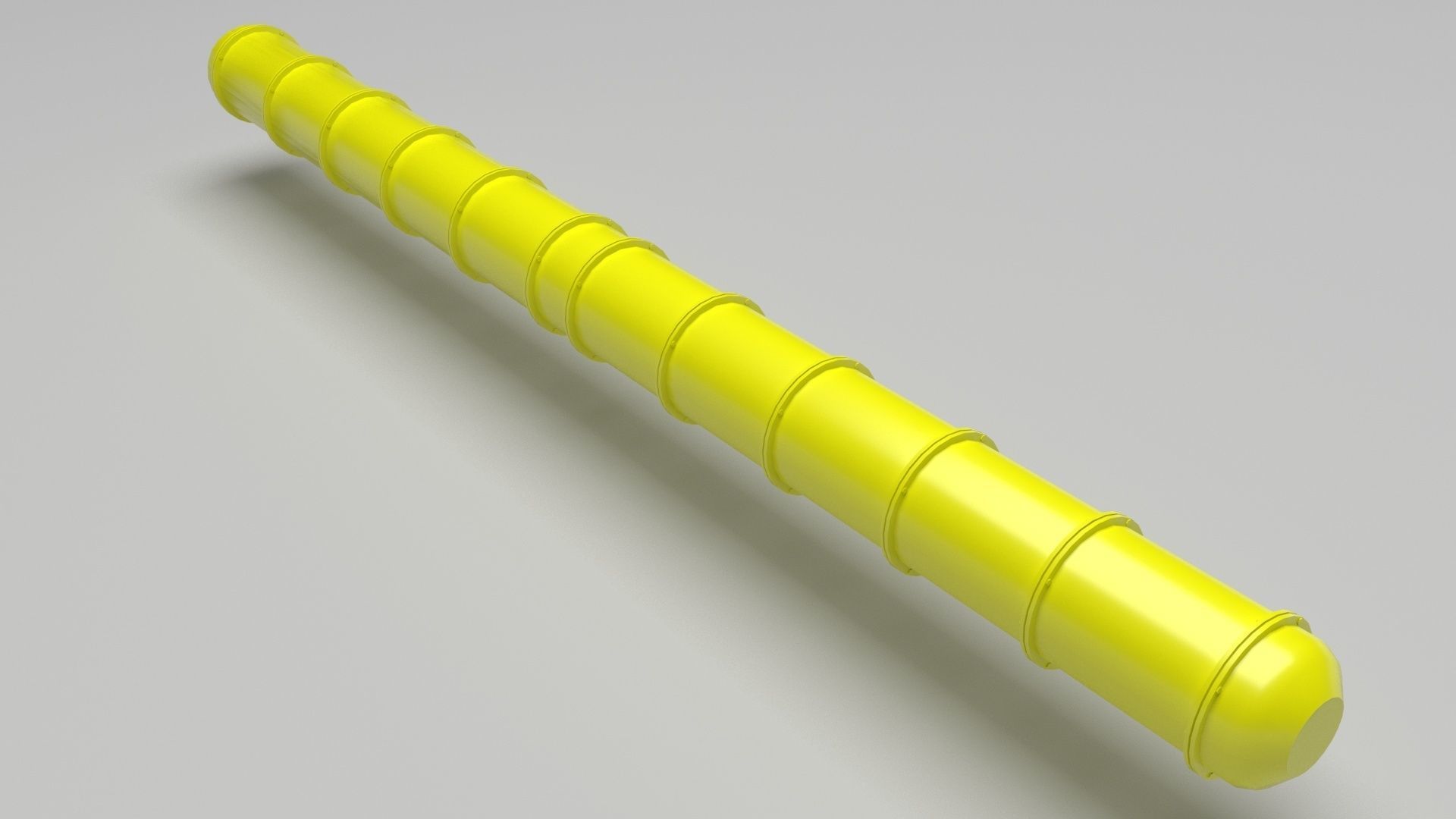Yellow Pipeline 3D model_8