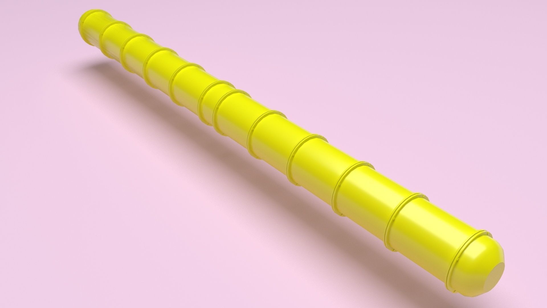 Yellow Pipeline 3D model_9
