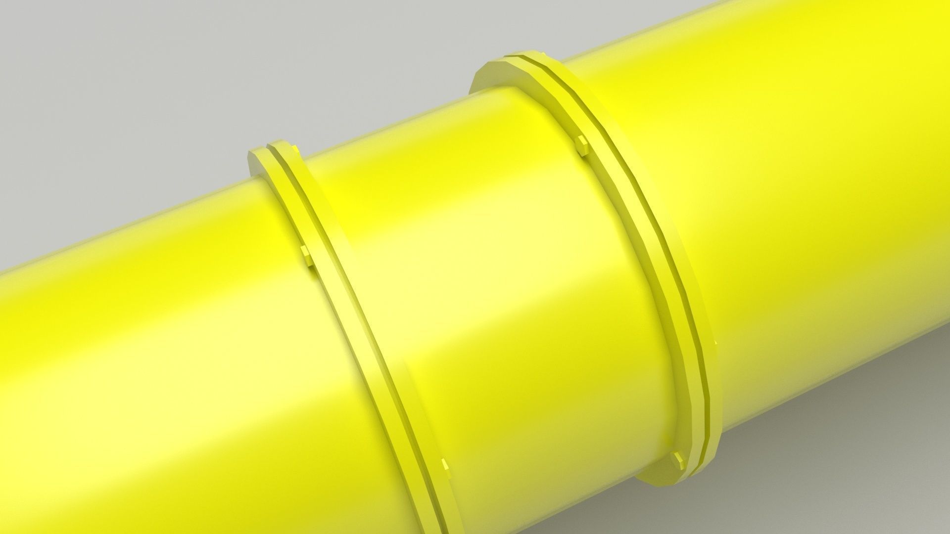 Yellow Pipeline 3D model_7