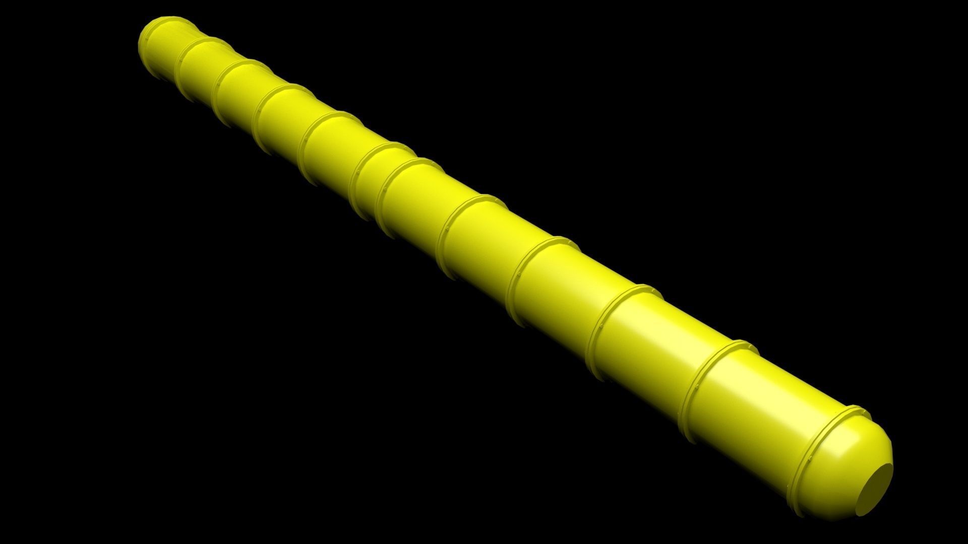 Yellow Pipeline 3D model_10