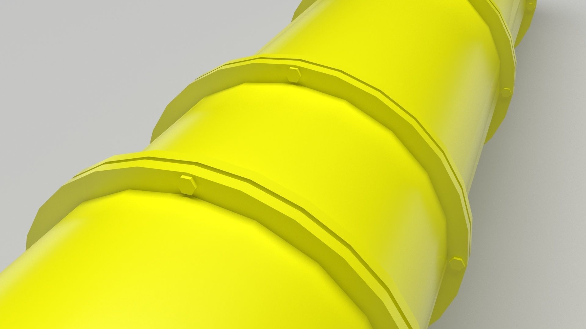 Yellow Pipeline 3D model_6