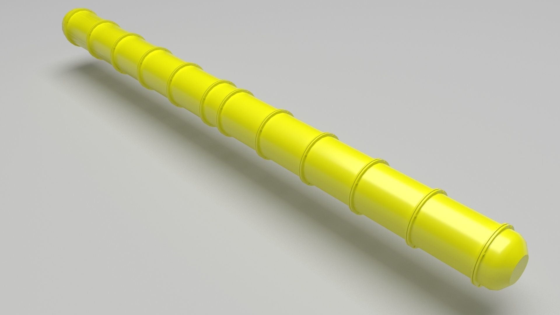 Yellow Pipeline 3D model_4