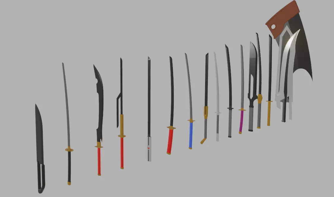 Entire Bleach Sword Collection 17 printables 3D print model